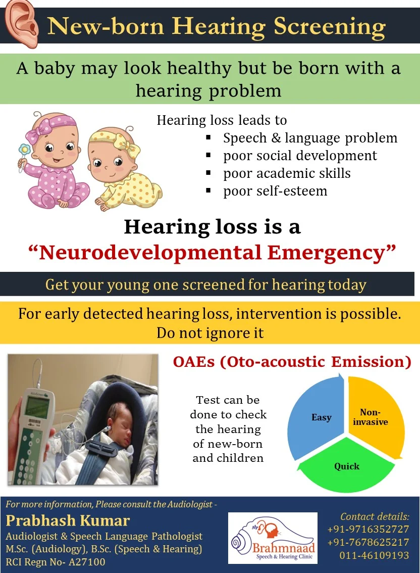 Hearing screening for New born